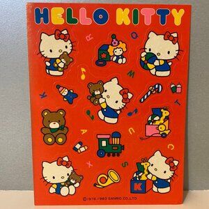 Vintage Sanrio 1983 Hello Kitty & Toys Stickers